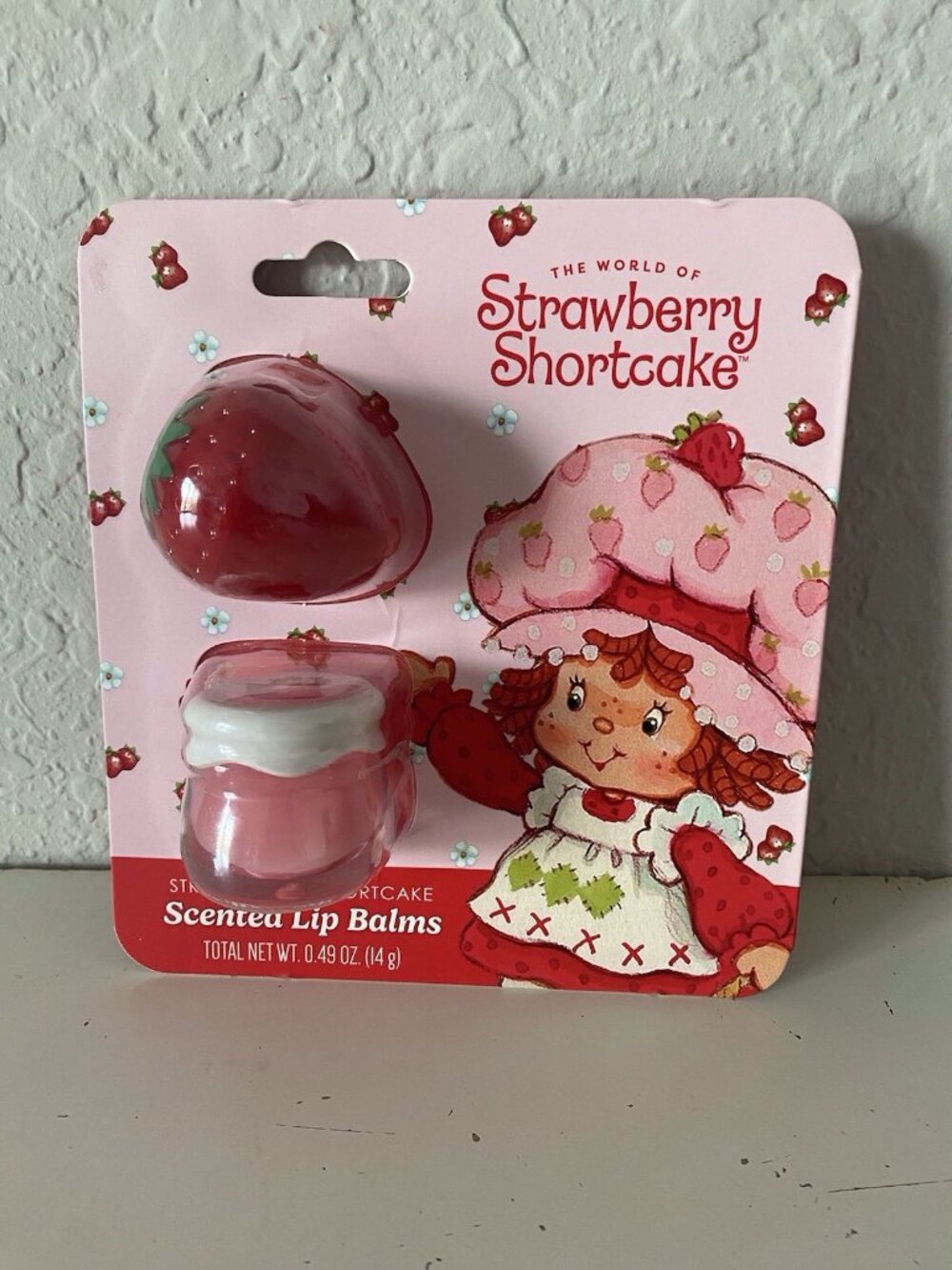 Set Of 2 Taste Beauty Strawberry Shortcake Strawberry Flavored Lip‎ Balms NEW